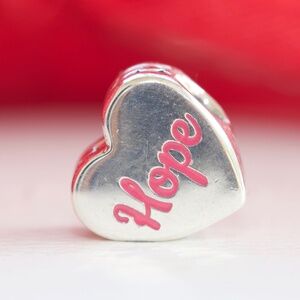 Pandora Sterliung Silver Hope Breast Cancer Charm ENG7962015